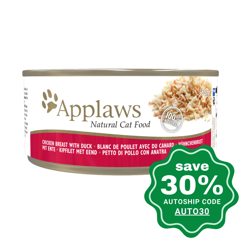 Applaws - Chicken Breast With Duck Canned Cat Food 156G (Min. 12 Cans) Cats