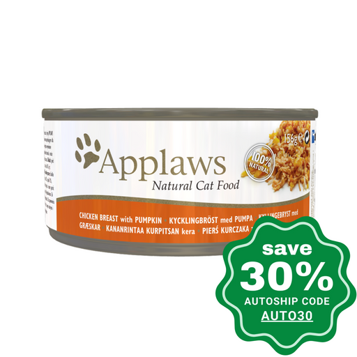 Applaws - Chicken Breast With Pumpkin Canned Cat Food 156G (Min. 12 Cans) Cats