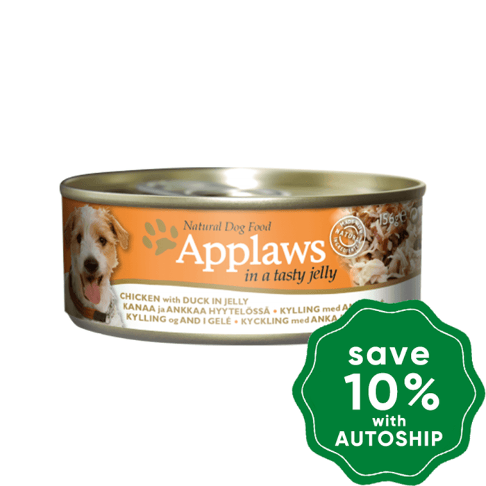 Applaws - Chicken With Duck In Jelly Canned Dog Food 156G (Min. 16 Cans) Dogs