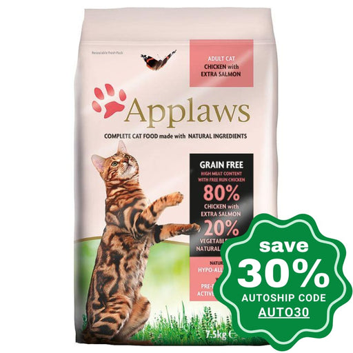 Applaws - Chicken with Salmon Dry Adult Cat Food - 7.5KG - PetProject.HK