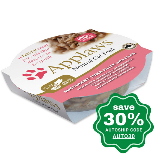 Applaws - Tuna Fillet and Crab in Broth Cat Food Pot - 60G - PetProject.HK