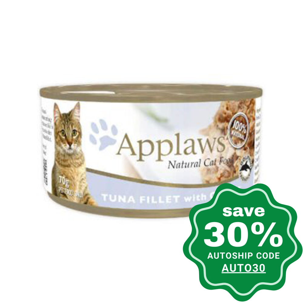 Applaws - Tuna Fillet With Cheese Canned Cat Food 70G (Min. 24 Cans) Cats