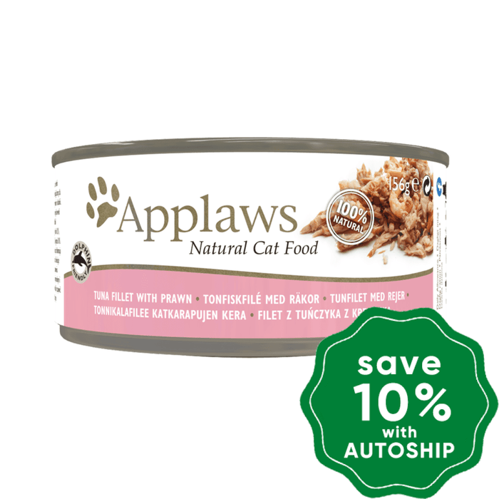 Applaws - Tuna Fillet With Prawn Canned Cat Food 156G (Min. 12 Cans) Cats