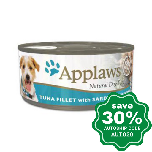 Applaws - Tuna Fillet With Sardine And Pumpkin Canned Dog Food 156G (Min. 16 Cans) Dogs