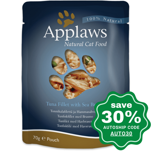 Applaws - Tuna with Seabream Cat Food Pouch - 70G - PetProject.HK