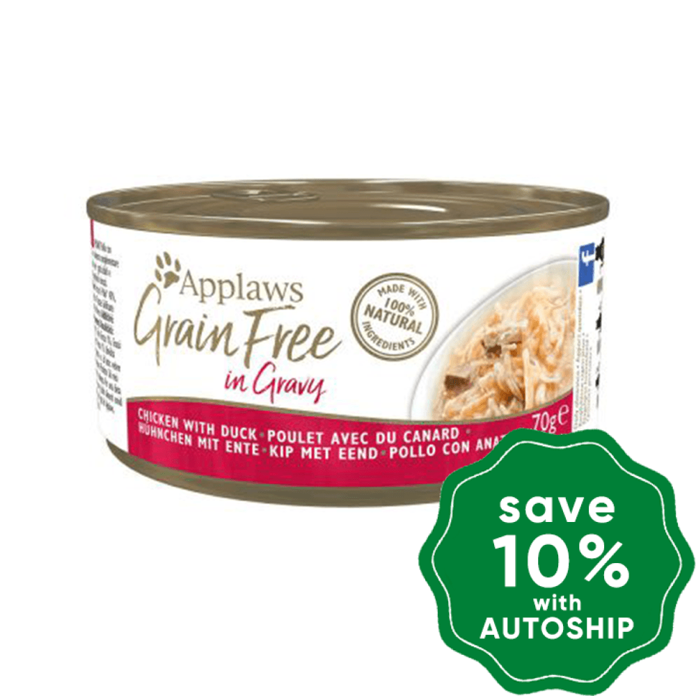 Applaws - Wet Food For Cats Grain Free Chicken With Duck In Gravy Canned 70G (Min. 24 Cans)
