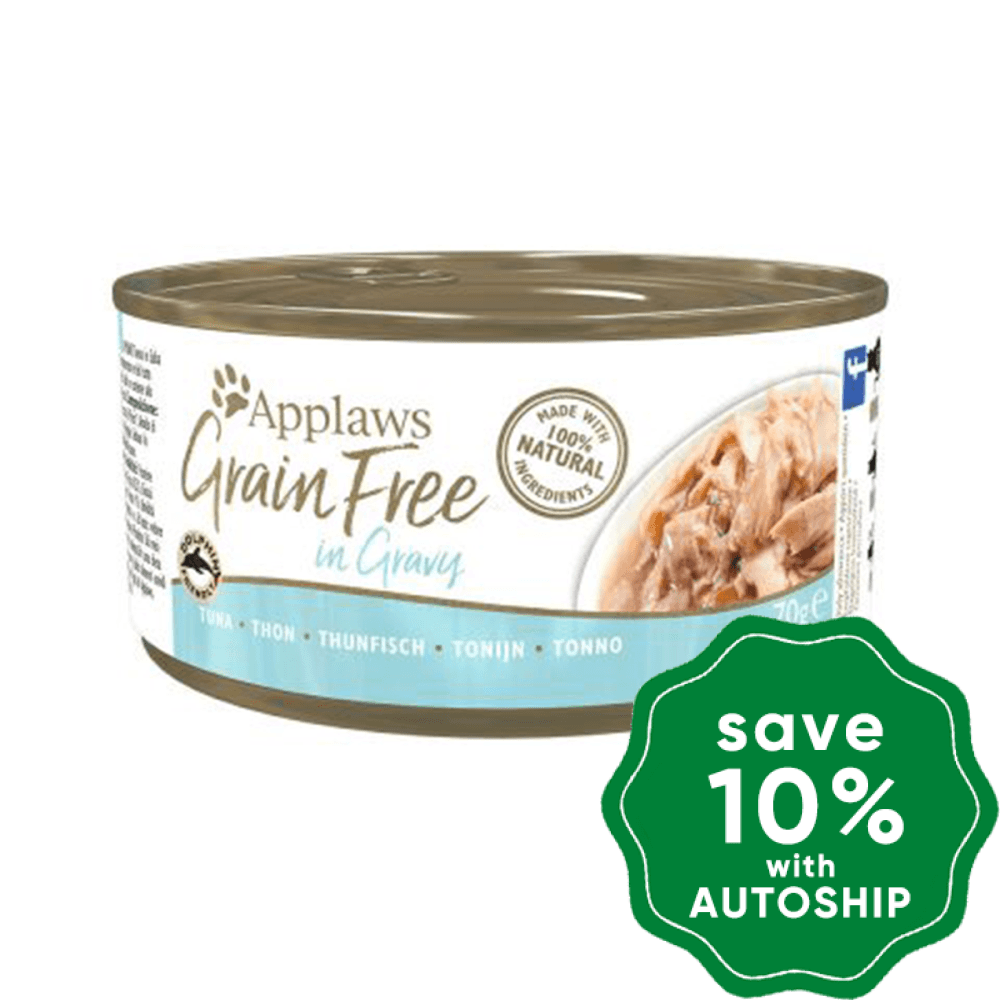 Applaws - Wet Food For Cats Grain Free Tuna Fillet In Gravy Canned 70G (Min. 24 Cans)