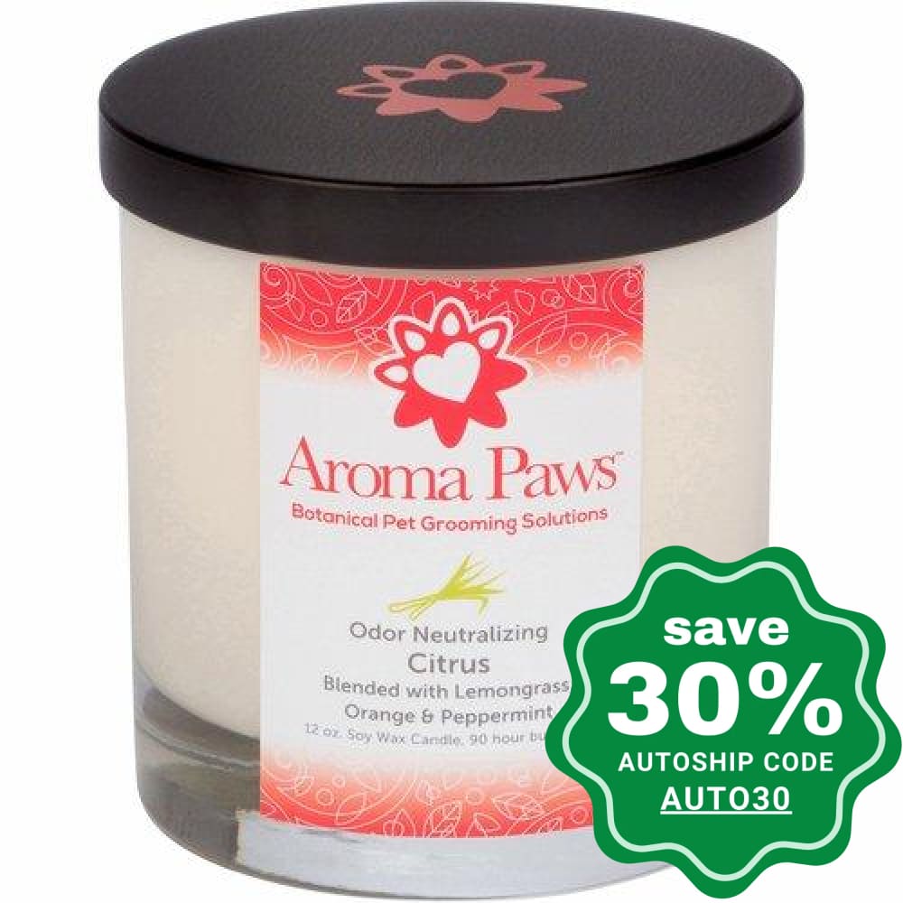 Aroma Paws - Odor Neutralizing Candle - Citrus - 12OZ - PetProject.HK