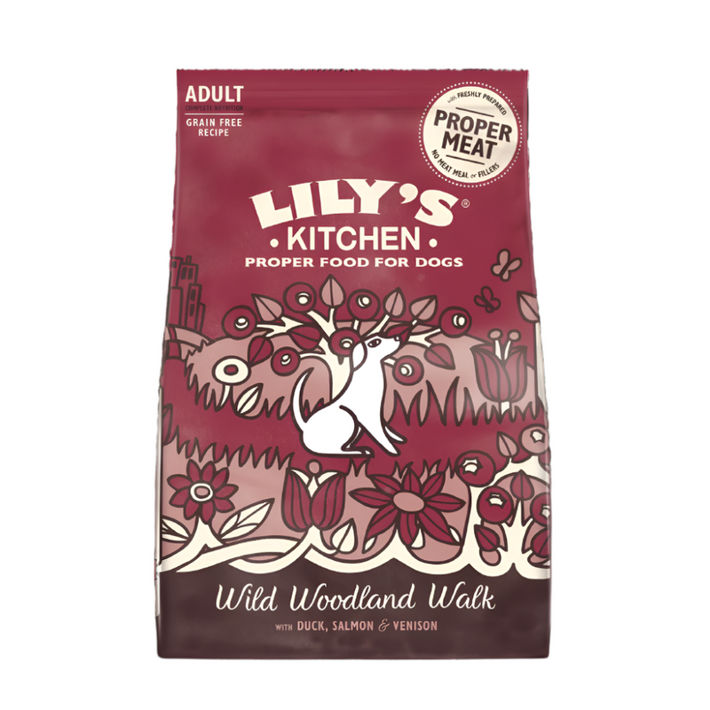 Lilys Kitchen - Dry Dog Food Duck Salmon & Venison 2Kg (Min. 8 Packs) Dogs