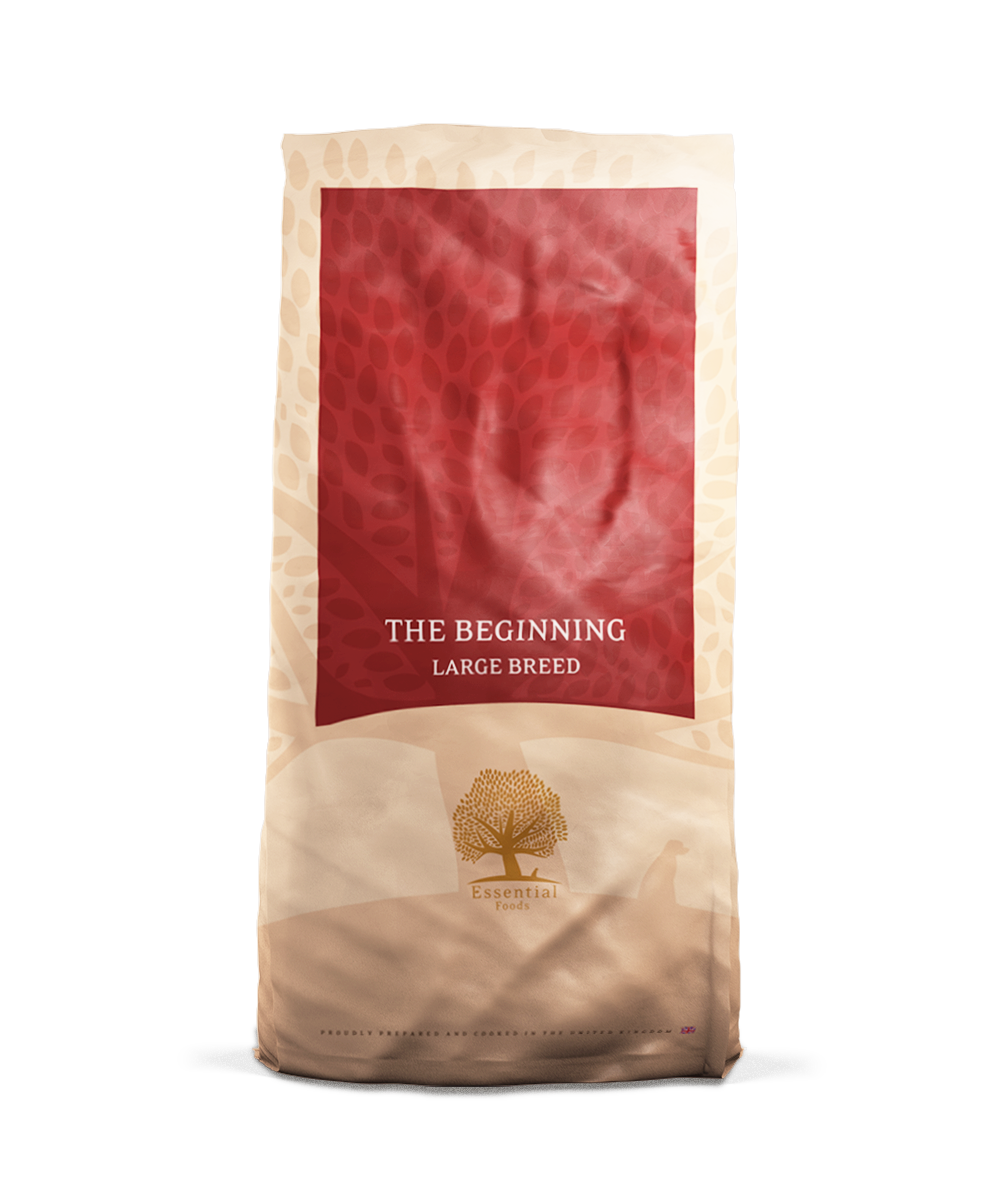 Essential Foods - Dry Dog Food The Beginning For Large Breed (Large Kibble) 12Kg Dogs
