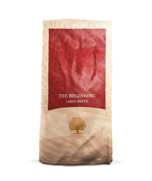 Essential Foods - Dry Dog Food The Beginning For Large Breed (Large Kibble) 12Kg Dogs