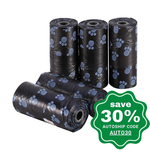 Best Pet Supplies - Biodegradable Refill Bags Black Paws Scented - 8 Rolls - PetProject.HK