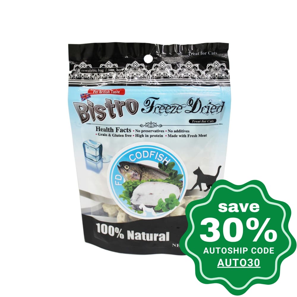 Bistro - Freeze Dried Treats for Cats - Codfish - 40G - PetProject.HK
