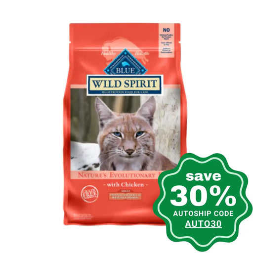 Blue Buffalo - Dry Cat Food Wild Spirit Indoor Adult Hairball & Weight Control Chicken Recipe 5Lb