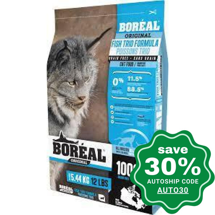 Boreal - Grain Free Cat Food - Fish Trio - 12LB - PetProject.HK