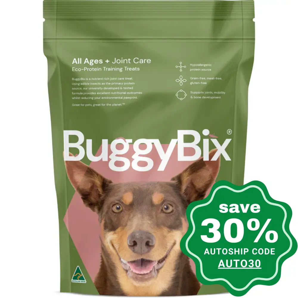 Buggybix - Dried Treats For Dogs All Ages + Joint Care Eco-Protein Training 170G