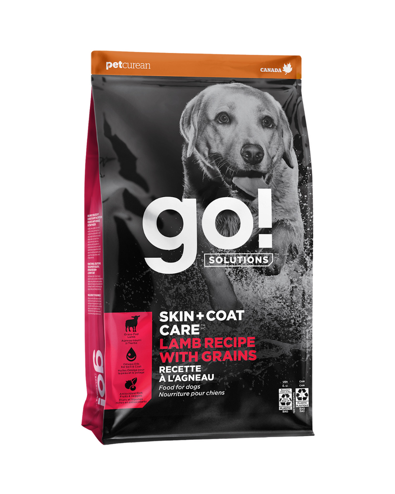 GO! SOLUTIONS - SKIN + COAT CARE Dry Food for Dog - Lamb Recipe - 12LB