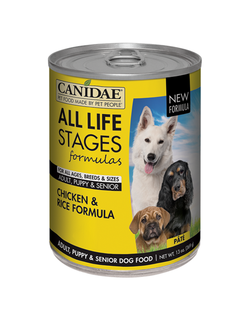 Canidae - 雞肉米飯配方罐裝狗糧 - 13盎司（至少4罐）
