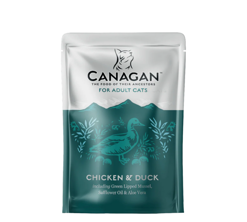 Canagan -  Grain Free Chicken & Duck Cat Pouch - 85G (8 pouches) - PetProject.HK