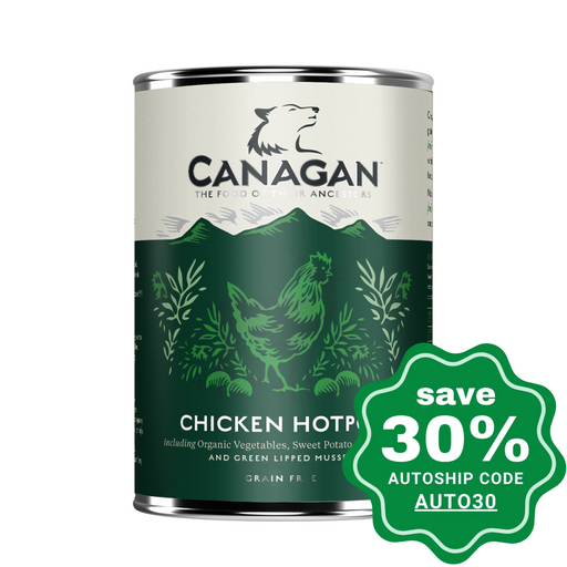 Canagan - Grain Free Canned Adult Dog Food - Chicken Hotpot - 400G (3 Cans) - PetProject.HK