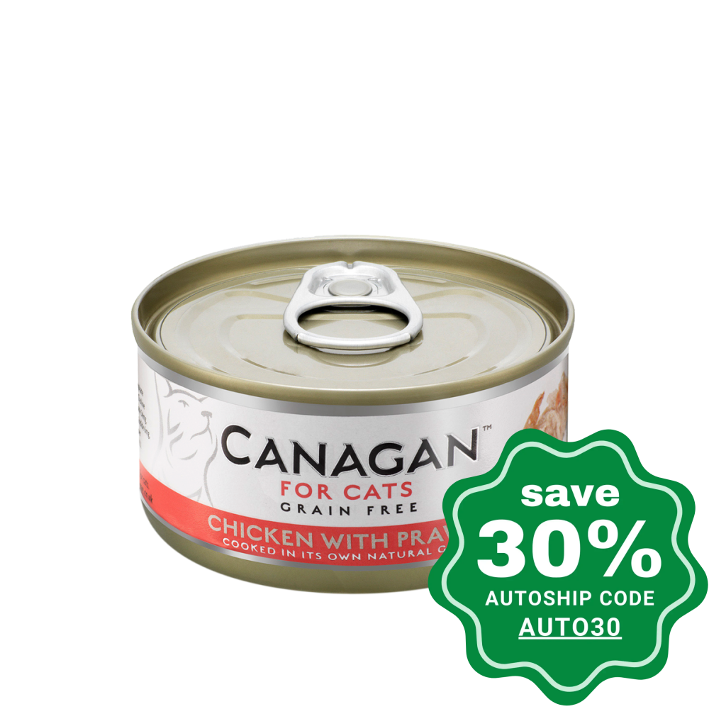 Canagan - Grain Free Canned Cat Food - Chicken with Prawns for Cats - 75G (3 Cans) - PetProject.HK