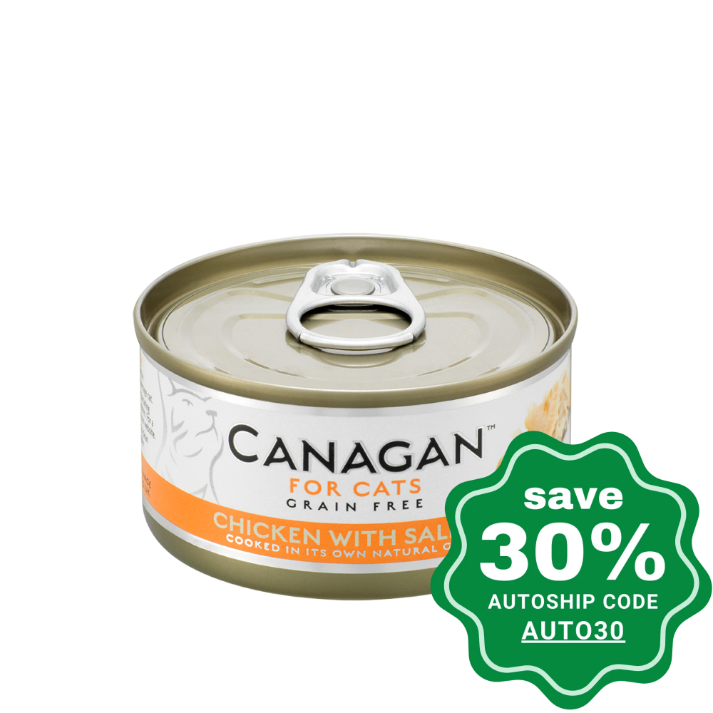 Canagan - Grain Free Canned Cat Food - Chicken with Salmon for Cats - 75G (3 Cans) - PetProject.HK