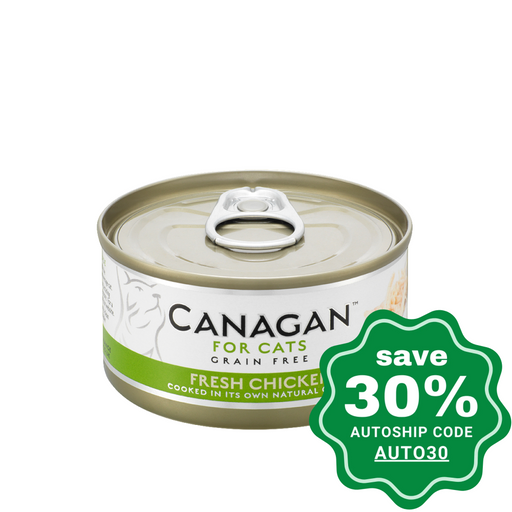 Canagan - Grain Free Canned Cat Food - Fresh Chicken for Cats - 75G (3 Cans) - PetProject.HK