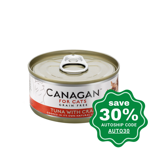 Canagan - Grain Free Canned Cat Food - Tuna with Crab for Cats - 75G (3 Cans) - PetProject.HK