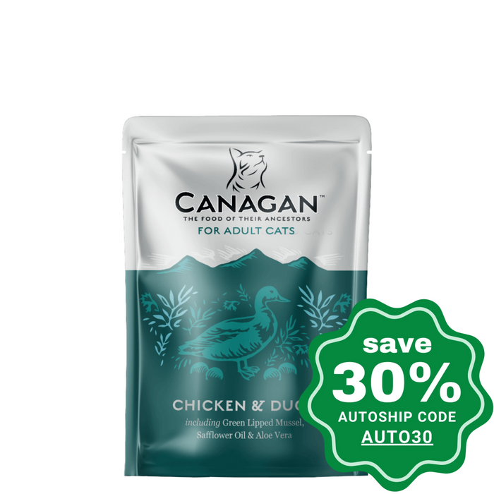 Canagan -  Grain Free Chicken & Duck Cat Pouch - 85G (8 pouches) - PetProject.HK