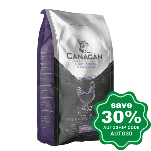 Canagan - Grain Free Dry Cat Food - Light/Senior/Sterilised - 1.5KG - PetProject.HK