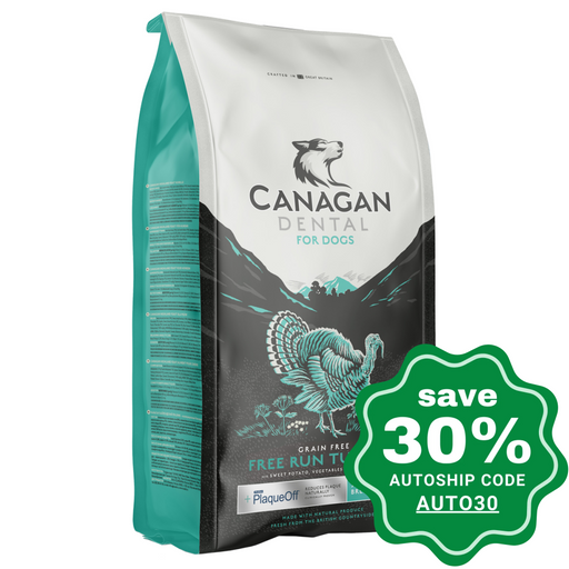 Canagan - Grain Free Dry Dog Food - Free-Run Turkey Dental - 6KG - PetProject.HK