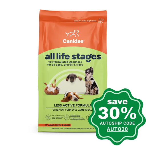 Canidae - All Life Stages Dry Dog Food Senior Less Active 15Lb Dogs