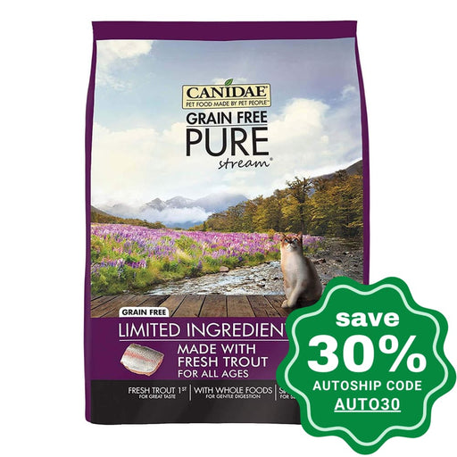 Canidae - Grain Free Dry Cat Food - PURE Stream® Adult, Kitten & Senior Formula Made With Fresh Trout - 5LB - PetProject.HK