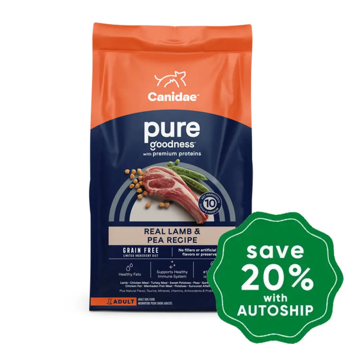Canidae - Grain Free Dry Dog Food Pure Adult Lamb 4Lb Dogs
