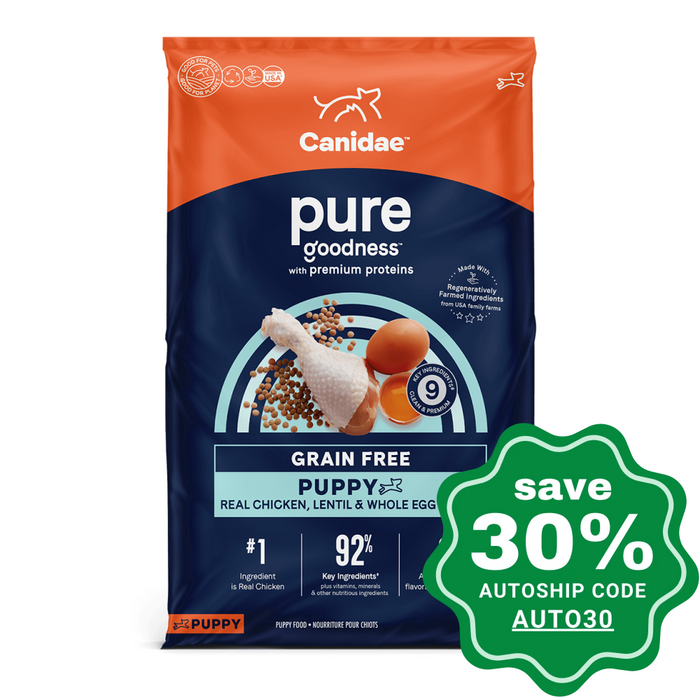 Canidae - Grain Free Dry Dog Food Pure Puppy Chicken 22Lb Dogs