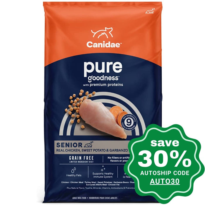 Canidae - Grain Free Dry Dog Food Pure Seniors Chicken 12Lb Dogs