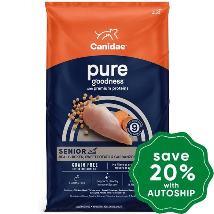 Canidae - Grain Free Dry Dog Food Pure Seniors Chicken 12Lb Dogs