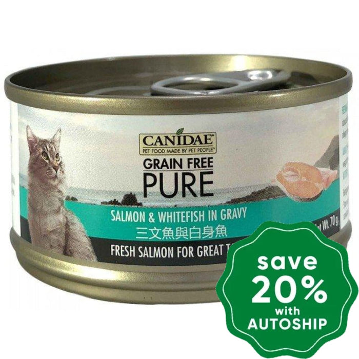 Canidae - PURE Salmon & Whitefish in Gravy Canned Cat Food - 70G (4 cans) - PetProject.HK