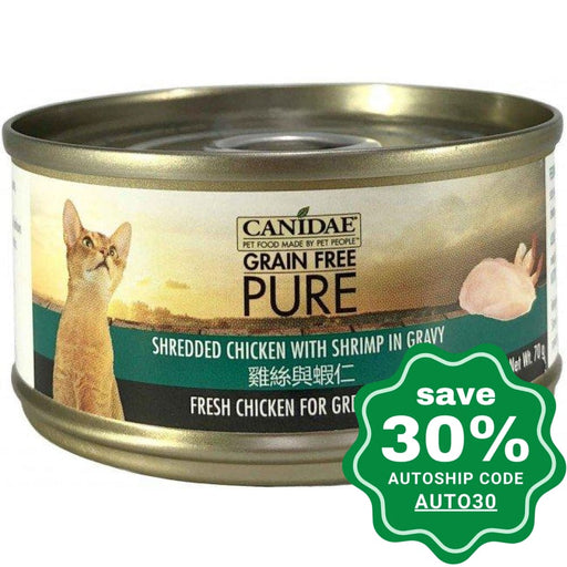 Canidae - PURE Shredded Chicken With Shrimp in Gravy Canned Cat Food - 70G (4 cans) - PetProject.HK