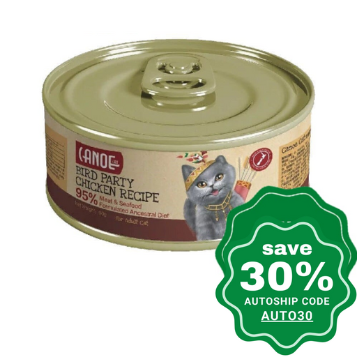 Canoe Cat - Canned Food Bird Party Chicken Recipe 175G (Min. 24 Cans) Cats