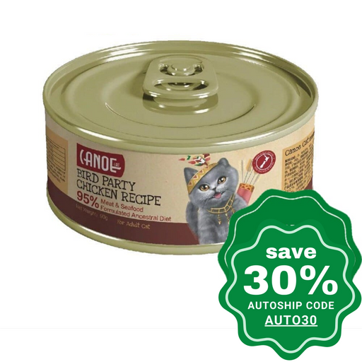 Canoe Cat - Canned Food Bird Party Chicken Recipe 90G (Min. 24 Cans) Cats