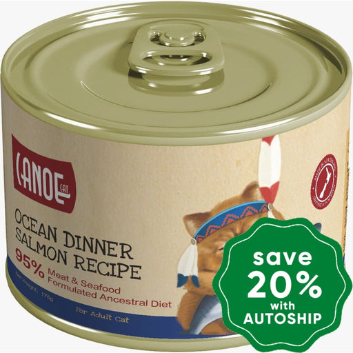 Canoe Cat - Canned Food Ocean Dinner Salmon 175G (Min. 24 Cans) Cats