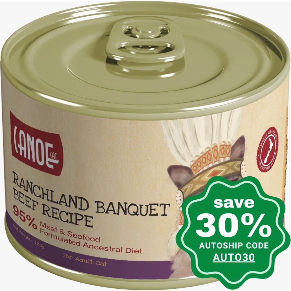 Canoe Cat - Canned Food Ranchland Banquet Beef Recipe 175G (Min. 24 Cans) Cats