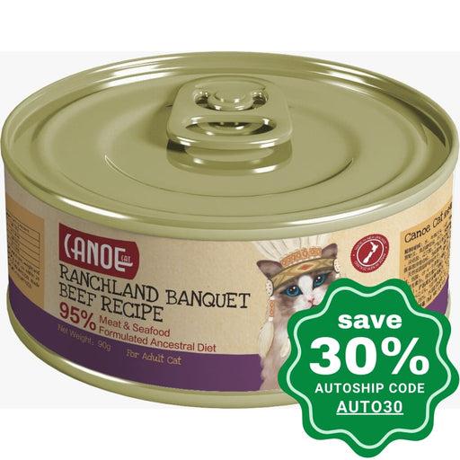 Canoe Cat - Canned Food Ranchland Banquet Beef Recipe 90G (Min. 24 Cans) Cats