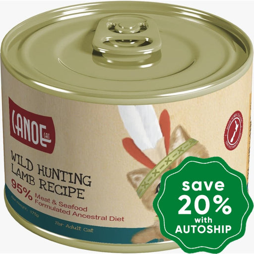 Canoe Cat - Canned Food Wild Hunting Lamb Recipe 175G (Min. 24 Cans) Cats