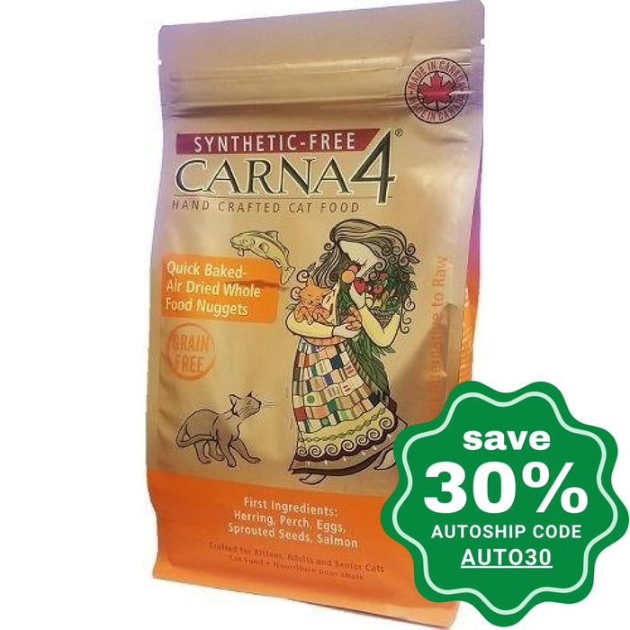 Carna4 - Dry Food For Cats Grain Free Air-Dried Fish Recipe 2Lb