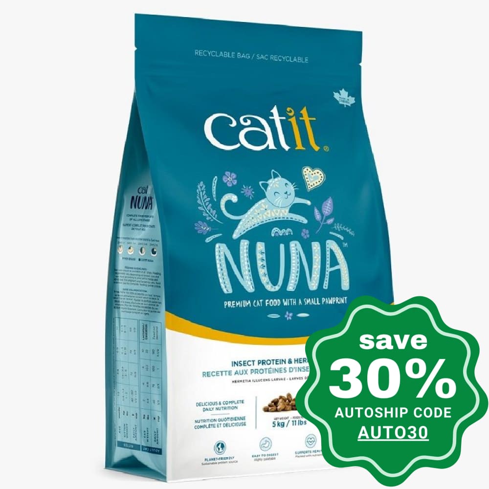 Catit Nuna - Dry Cat Food Insect Protein & Herring Recipe 2.27Kg Cats