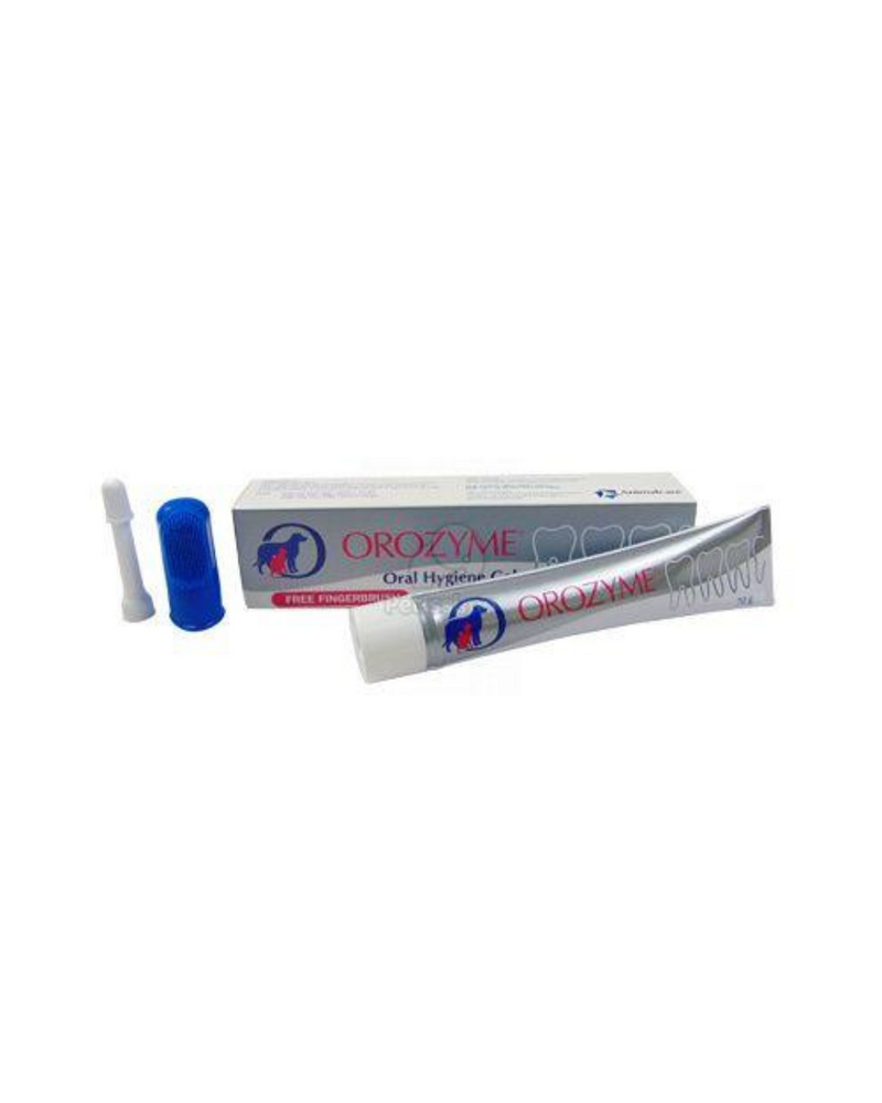Ecuphar - OROZYME Oral Hygiene Dental Gel for Dogs & Cats With Toothbrush - 70G