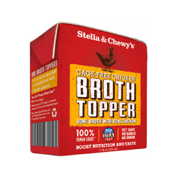 Stella & Chewy's - Dog Wet Food - Broth Topper - Cage-Free Chicken - 11OZ (12 Cans) - PetProject.HK