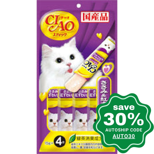 CIAO - Cat Treat - Chicken and Queen Crab Slice - 4 X 15G (6 Packs) - PetProject.HK